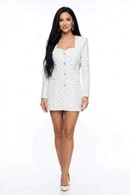 rochie sacou cu maneca lunga