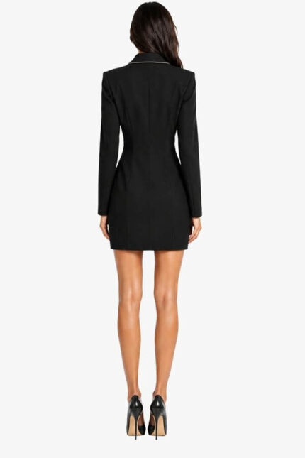 rochie tip sacou cu linii decorative