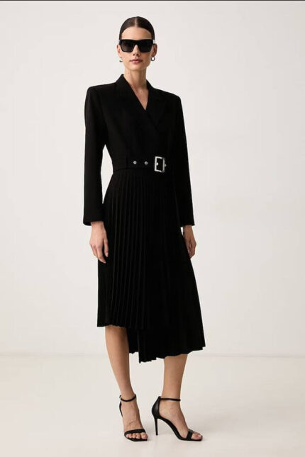 rochie tip sacou plisata Karl Lagerfeld